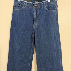 Just Black Frayed Waist Jeans – Size 31 – NWT – Raw Hem Wide Leg